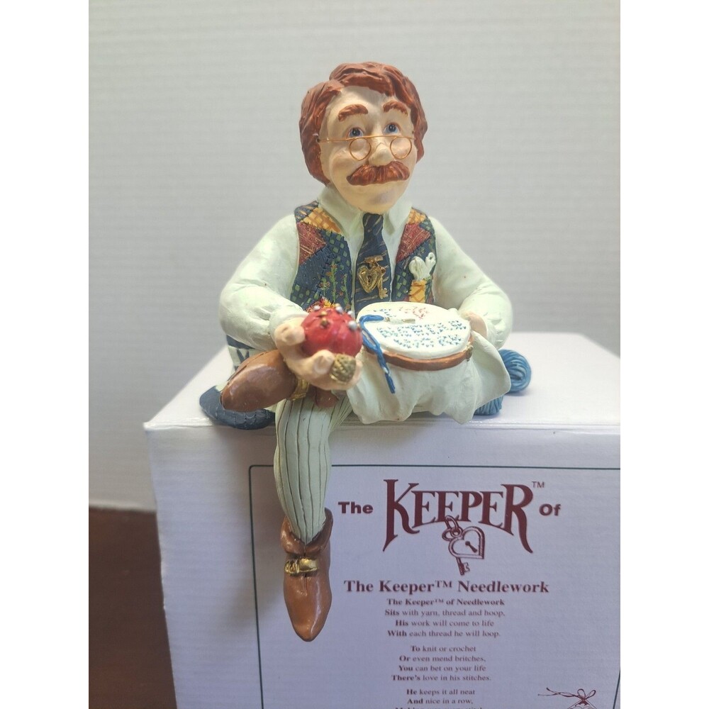 Shenandoah Designs Keeper Of Needlework Figurine